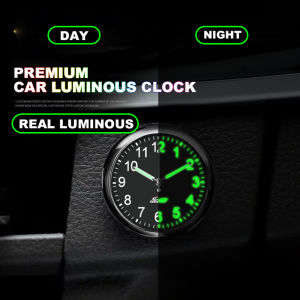 Upgrade Car Clock Luminous Automobiles Internal Stick-On Digital Watch Mechanics Quartz Clocks