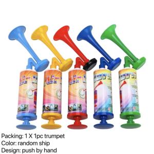 TorototAir Hornplastic trumpetloud hornmusic toysnoise makersparty suppliesPusher hornnew year Manual horn UM