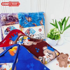 Selimut Bayi/ Selimut bayi Lembut Karakter /Selimut Topi Bulu karakter ukuran 70x70cm