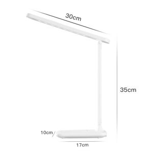 LED Touch Dimming Desk Lamp Study Lamp USB Eye Protection 3 Brightness Adjustable Table Light Table Lamp Study