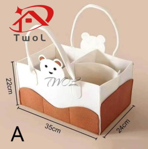 TWOL SHOP 1pcs Portable Portable Large Capacity Diaper Caddy Organizer Bag Travel