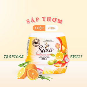 Sáp thơm phòng ngủ khử mùi Sara 200g cao cấp kháng khuẩn dùng cho cả ô tô tủ quần áo toilet nhà vệ sinh phòng tắm...