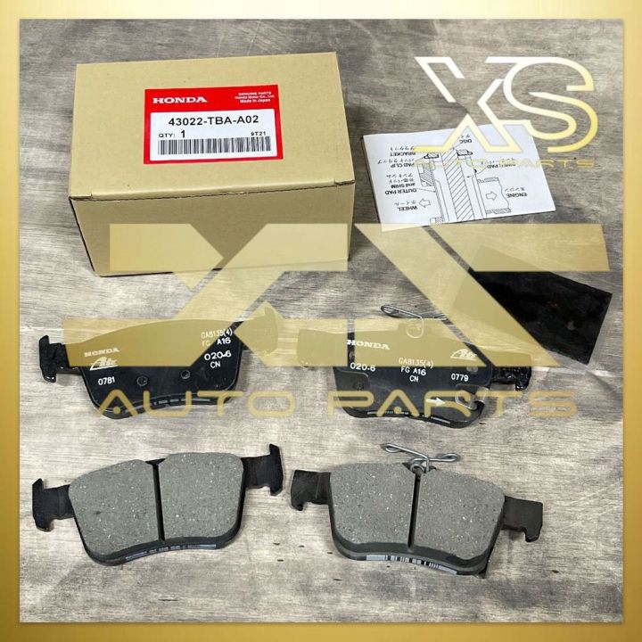 ( 100 ORIGINAL ) HONDA CIVIC FC 1.5 / 1.8 TEA REAR BRAKE PAD ( 20162021 ) ( 43022TBAA02