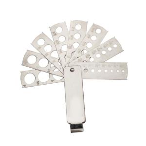 Sturdy Stainless Steel Fan Gauge for Gemologists and Jewelers Measuring Diamonds and Gemstones with Performances