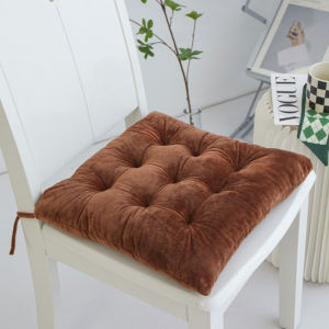Thick Crystal Velvet Cushion 40x40cm Soft Chair Pad Seat-Cushion for Home Office Car Seat Cushion