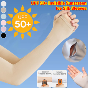 UPF 50+ Invisible Sunscreen Seamless Ice Sleeves Summer Outdoor Thin Arm Protectors UV Resistant Cooling Cuff