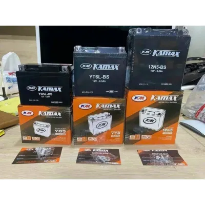 Bình Ắc Quy Kamax xe máy 5A lùn 6A nhỡ 6A cao lắp các dòng xe Dream Wave RS WS AB Lead Exciter...