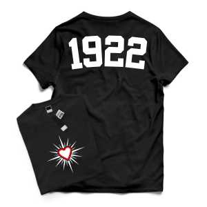 Baju Kaos distro dewasa pria wanita cowok cewek sablon Hati Bersinar PSHT fit nyaman bandung