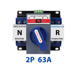 ATS 2P 63A 230V Micro Circuit Breaker Dual Power Automatic transfer switch Auto transfer switch MCB type