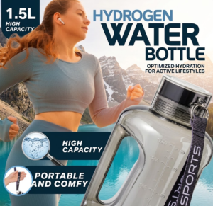 Hydrogen Water Bottle Generator Portable Rich Hydrogen Alkaline Water Maker Sport Water Bottle BPA Free