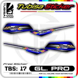 Sticker Striping Variasi Gl Pro/Max  - Stiker Sticker Variasi Striping Motor Gl Pro/Max. TBS.17