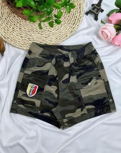 {hcm}_Quần Short Nữ Phong Cách Quân Đội Cạp Cao Kiểu Dáng Basic THỦY TIÊN SHOP