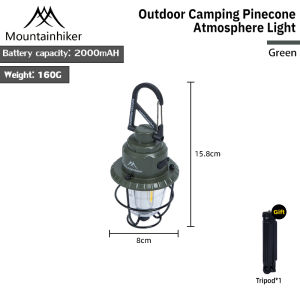 Camping Light Mountainhiker Outdoor Led Light Rechargeable Camping Lampu Chandelier Khemah Gantung Lampu Hanging Light