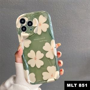 SOFTCASE SILIKON SOFT CASE WAVY CURVE EDGE FRESH FLORAL FLOWER TPU SARUNG FOR REALME NOTE 50 NARZO N53 50A PRIME 50i PRIME NARZO 30A NARZO 20 -BAD