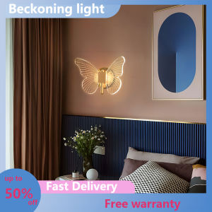 【YHLAMP】6W LED Wall Lamp Indoor Modern LED Butterfly Wall Light Modern Minimalist Decorative Light for Bathroom Living Room Coffee Shop