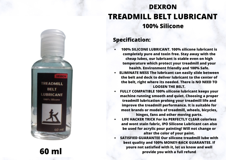 DEXRON TREADMILL BELT LUBRICANT 100% Silicone 60 Ml Treadmill Belt Oil  Dexron Treadmill Maintenance Product - Lazada