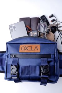 OXCLA Waist Bag Pria Waterproof - Navy Biru Dongker