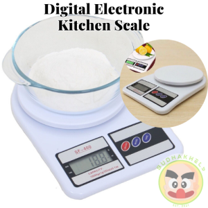 BUDHAKELS Digital Kitchen Scale - Accurate Electronic Food Weighing Scale with Tare Function and LCD Display