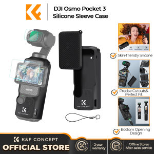 K&F CONCEPT DJI Pocket 3 Silicone Protective Case 4 pcs with Lens Film and Screen Film