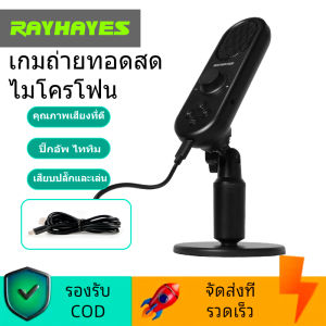 RAYHAYES ไมโครโฟนตั้งโต๊ะ USB Microphone ไมค์มีสาย ไมโครโฟนมีสาย ไมค์สตรีมมิ่ง ไมค์เกมมิ่ง ไมค์พอดแคสต