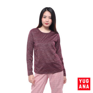 YUGANA - SIERA Kaos Oversize Wanita Lengan Panjang