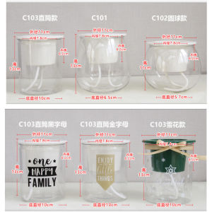 LZD Fully Transparent Lazy Flower Pot C Ball Type Wax Gourd Bottle Hydroponic Plant Green Dill and Bracketplant Potted Hydroponic Glass Flowerpot