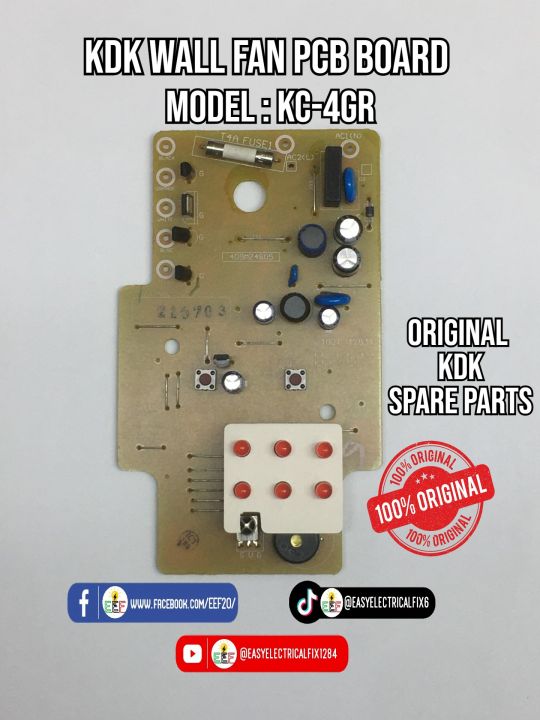 KDK Wall Fan PCB Board Model KC4GR Lazada