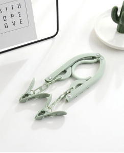 1pcs/5pcs Bold Travel Portable Household Non-slip Drying Underwear Rack Plastic Folding Hanger