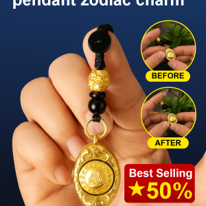 Finger sure gold keychain pendant zodiac charm