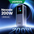 Sạc dự phòng UGREEN 25000mAh Laptop Power Bank PD 200W Fast Charging for Dell Lenovo MacBook Air Samsung S24 iPhone 16 15 14 13 Pro Max for Pixel iPad Xiaomi Huawei Mobile Phones Power Adapter Model：35525. 