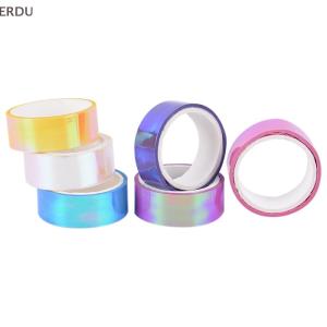 💖【Special price】💖ERDU 5m Rhythmic Gymnastics Decoration Holographic Prismatic Glitter Tape Hoops Stick