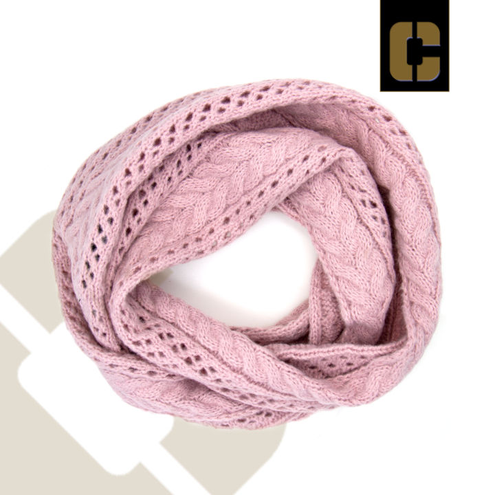 Armando Caruso Infinity Scarf 10 x 28 inches Light Pink Color