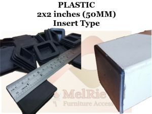 PLASTIC 2x2 inches (50MM) Insert Type Footing for Tubular (sold by 4/12/20/40/100 PCS) Quality Protection that YOU NEED