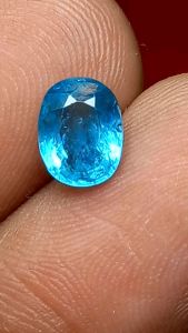 NATURAL BATU BLUE APATITE SRILANKA NO HEAT
