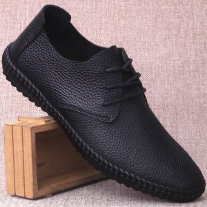 [Free Shipping] Hand-Stitched MenS Casual Leather Shoes Versatile And Comfortable For Everyday Wear