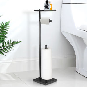 🚚 บริการจัดส่งในพื้นท้อง🚚ที่ใส่กระดาษชำระสแตนเลสแบบตั้งพร้อมที่วางกระดาษชำระแปรงห้องน้ำพร้อมกล่องใส่ทิชชูเปียกที่วางกระดาษชำระพร้อมแปรงห้องน้ำเชตห้องน้ำพร้อมที่วาง Tisu Toilet ขาตั้งและโถส้วม