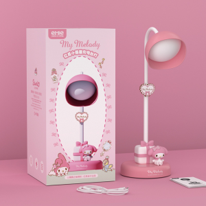 【2025 NEW】Sanrio Hellokitty Melody desk lamp reading light night light kt cat bedside lamp bedroom sleep cute cartoon childrens birthday gift Friends Christmas Gift New Year gift