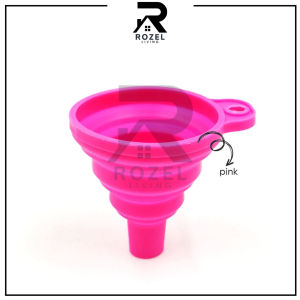 ROZEL Corong Silikon Lipat Serbaguna Minyak Air Portable Dapur Silicone Mini / Corong Serbaguna Silikon