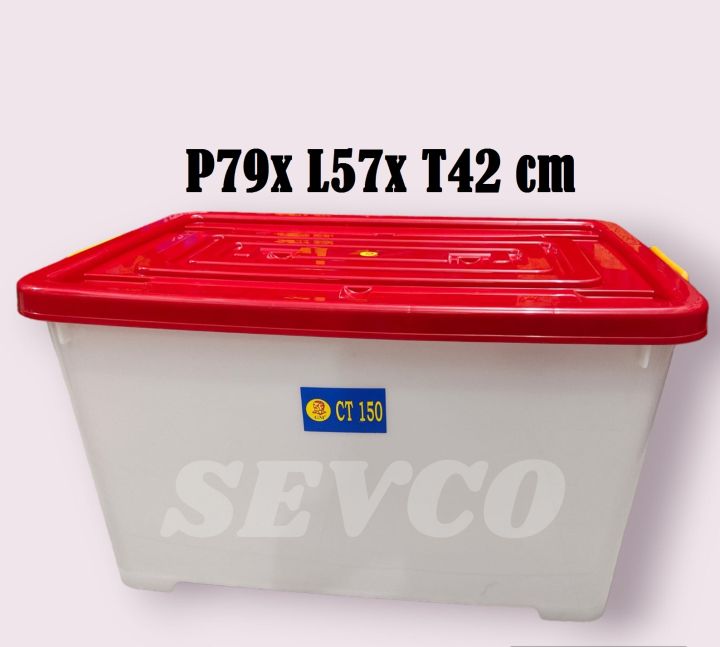 Container Box CT-150 GM / Kotak penyimpanan Serbaguna 150L | Lazada ...