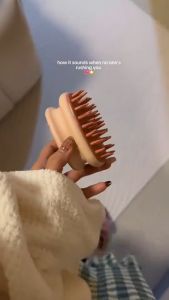 2 in 1 Bath Brush SPA Silicone Brush Set Hair Brush Body Scrubber & Scalp Massage Shower Tool