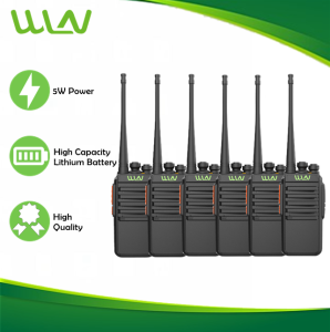 Wln KD-CV1 Plus 5W UHF 400-470MHz 16 Channel Walkie Talkie Two Way Radio -SET OF 6