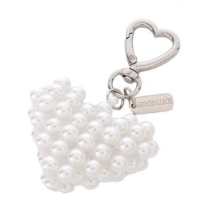 Thin Sequined Phone Charm With Mixture Grip Artisanal Heart Plan For Bags And Phones