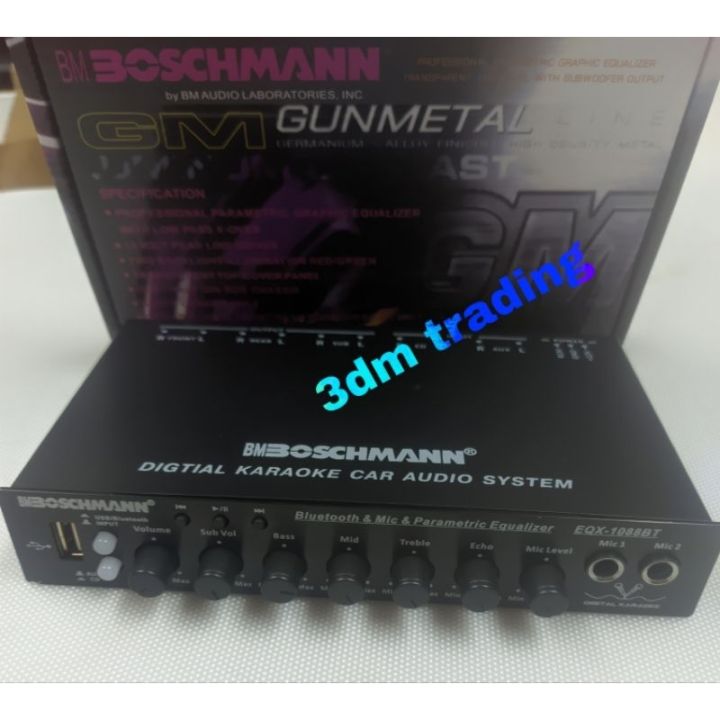 BOSCHMANN EQT-1088BT PROFESSIONAL PARAMETRIC GRAPHIC EQUALIZER ...