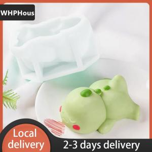 [COD] WHPHous Ship within 24 hours Cute Dinosaur Mousse Mold Pudding Silicone Mold Custard Mold Cake Mold Cartoon Green Dino Cake Decoration Baking Bakery Tool