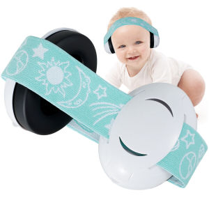 Baby Sound Blocking Earmuffs Hearing Protection with Adjustable Headband Strap for Infant Muffs for Airplane Outdoor