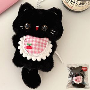NALANILI Cute Stuffed Cat Pendant Stress Relief Soft Feel Kitten Plushie Toy  Cartoon Animal Backpack Pendant Backpack Decor