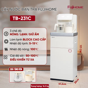 Cây nước nóng lạnh bàn trà cafe Fujihome Nhập Khẩu điều khiển từ xa máy nước uống nóng lạnh bình âm điều chỉnh nhiệt độ sôi