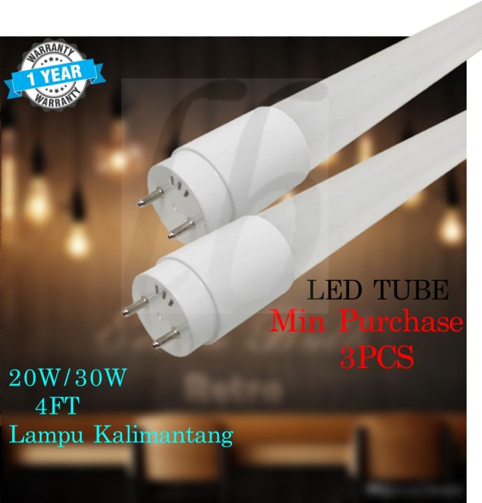 4FT/ 30W / 40W /60W T8 LED Tube Lampu Kalimantang Rumah LED Lampu ...