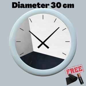 Jam Dinding Skandinavian Series DiameterBesar 30cm Mesin Sweep Silent Desain Colorful Aesthetic