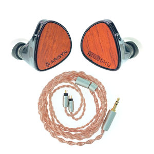 New ARISYN HUO SHU Headphone 10mm LCP Composite Diaphragm Dynamic Driver Earphone Hifi Earbuds 3.5mm 4.4mm Plug Headset Cable